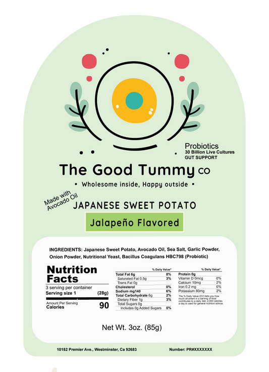 Japanese Sweet Potato with probiotics - Jalapeno Flavored